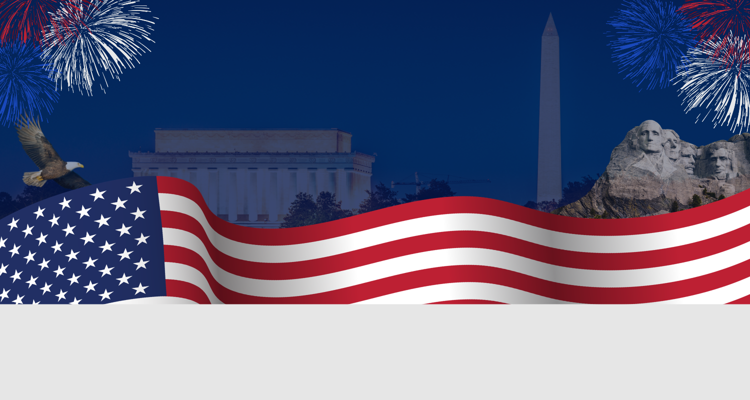 250th American Anniversary background for 4th of July for Dream Exotics Las Vegas.