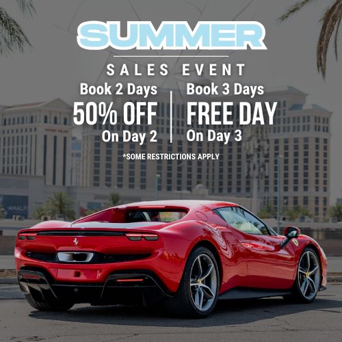 Dream Exotics August Exotic Car Rental Sale 2025