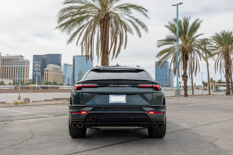 Green Lamborghini Urus at Dream Exotics in Las Vegas, Nevada