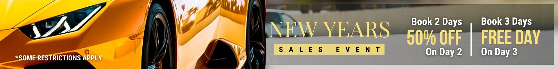 Dream Exotics January 2026 Exotic Car Rental Sale