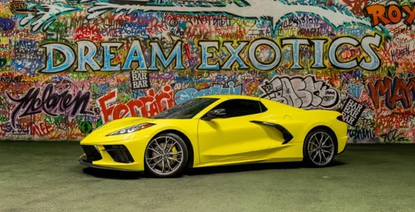 Yellow Corvette C8 Rental In LA